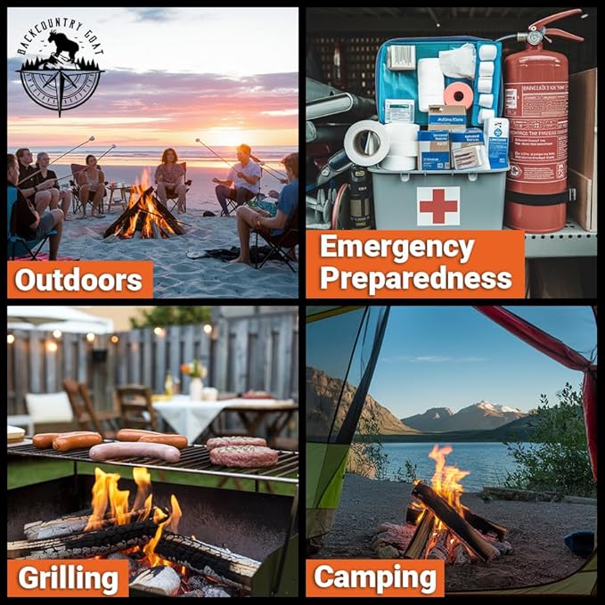 Fire Starter Pods (50 Pack) – Natural Fire Starters for BBQ, Fire Pits, Campfires | Long-Lasting, Eco-Friendly, Made in USA