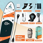 InnoExpo Inflatable Stand Up Paddle Boards with Premium Accessories, Wide Stable SUP Paddle Board Design, Non-Slip Comfort Deck for Youth & Adults