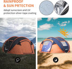 EchoSmile Instant Pop Up Camping Tent, 2/4/6 Person, Easy Setup Tent, Water Resistant Dome, Portable with Carry Bag
