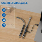 2 Pack Electric Candle Lighter Flameless Arc Windproof Flexible Long Neck USB Rechargeable Lighter Matches for BBQ Grill Fireworks Camping.(Black)