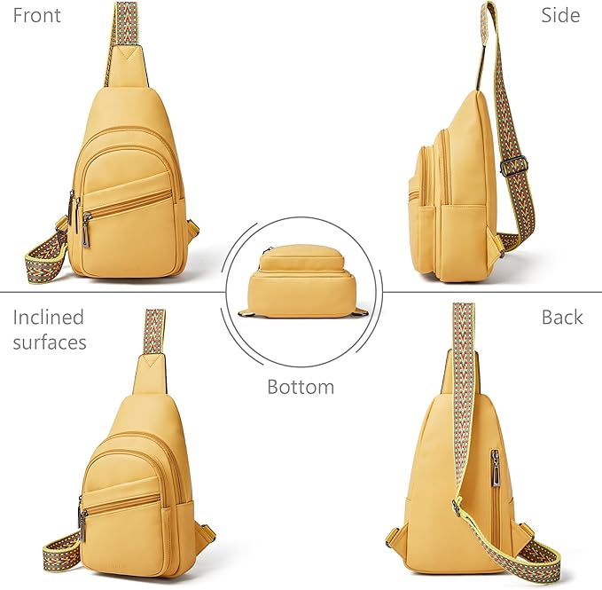 Sling Bag Crossbody Bags for Women Small Cross Body Bag Fanny Packs Chest Sling Purse for Daily Travel Leisure Sport