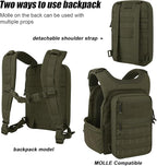 PETAC GEAR Tactical Molle Hydration Pack for 1.5L - Lightweight Water Reservoir Bag for Molle Vest Backpack, for Hiking, Hunting