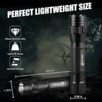 ULTRAFIRE 1000 Lumen Single-Mode Warm Light Flashlight - Bright 3000K Amber Light Flashlight, Designed for Camping Night Vision, Haze Conditions Yellow LED Flashlight T1 Ultra-Y