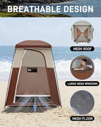 KingCamp Shower Tent, Portable Privacy Tent Outdoor Camping 1/2 Room Toilet Tents with Shower Bag & Dressing Room for Beach, Camping & Hiking