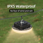 12000mAh (45W) Camping Hanging Tent Light Emergency Power Outage Lantern Home Use 4000LM 3 Modes IPX5 Waterproof Outdoor Walking Rock Climbing Work Rechargeable Camping Light