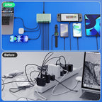 USB C Charger 300W USB C Charger Block 8-Ports GaN IV Fast Charging Station,PD 100W Laptop Charging Hub Wall Adapter Compatible with MacBook/Air,DELL,Steam Desk,iPhone 16/15/14,Galaxy S24 etc