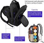 MATEIN Extra Large Travel Backpack, TSA Friendly 18.4 Inch Laptop Backpack, Anti Theft Flight Approved Business Work College Computer Backpack Big Bag for Women Men, Black