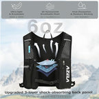 Azarxis Running Water Bottles Flask BPA Free Leakproof Hydration Vest Packs Waist Belt Replacement for Triathlon Marathon Hiking Cycling Climbing Runner