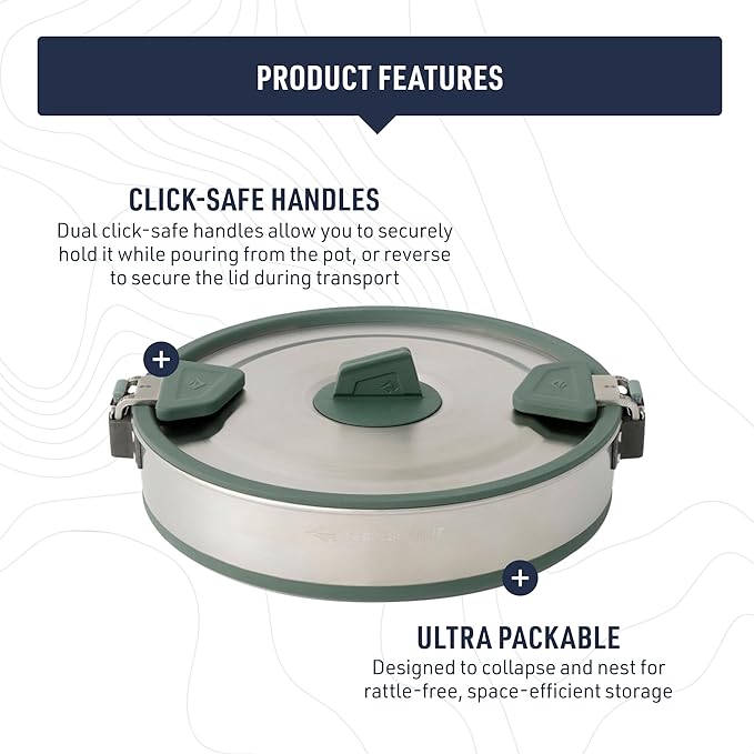 Sea to Summit Detour Stainless Steel Collapsible Pot