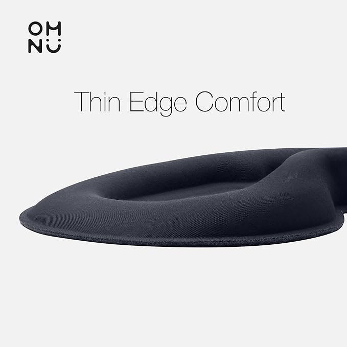 Sleep Headphones, Sleep Mask with Bluetooth Headphones, Ventilated Fabric, Adjustable Fit, 100% Blackout 3D Contoured Eye Cups, Sleeping Headphones for Side Sleepers