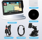 9'' GPS Navigator for Car Truck RV - Touchscreen Navigation System with Sun Visor, 2025 North America Maps Free Lifetime Updates, Voice Guidance, Speed Alert, GPS Navigation for All Vehicles