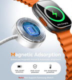 Temdan 2Pack for Apple Watch Charger, 3 in 2 Multi Charging Cable, iPhone Charger, USB A/Type C/Lightning Cable, Portable Travel Essentials Designed for iWatch Ultra/SE/11-1 & iPhone 17-12/ iPad-5Ft