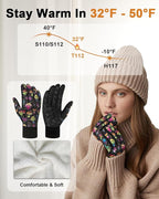 RIGWARL Touchscreen Gloves for Running Bike Anti-Slip Warm Gloves for Cycling Sports Biking Hiking Driving Walking