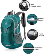 WATERFLY Lightweight Packable Hiking Backpack: 30L Foldable Travel Daypack Ultralight Camping Day Pack for Woman Man