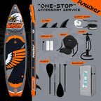 FunWater Stand Up Paddle Board Ultra-Light Inflatable Paddleboard with SUP Accessories for Adults & Youth of All Skill Levels