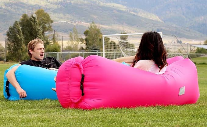 WEKAPO Inflatable Sun Lounger, Air Sofa, Hammock, Portable, Waterproof and Leak-Proof, Ideal for Backyard, Beach, Travel, Camping, Picnics and Music Festivals