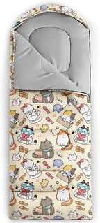 QOOMO Camping Sleeping Bags,3 Season Warm & Cool Weather,Lightweight,Waterproof Sleeping Bags for Adults & Kids,Traveling,and Outdoors,Camping Gear Equipment