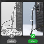 Reusable Zip Ties 12 Inch, 100pcs 50lb Black Zip Tie Heavy Duty Outdoor Cable Ties, Releasable Plastic Tie Wraps, Wire Ties Removable for Cord Management
