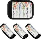 Qilmy Water Painting Wildflowers Luggage Handle Wrap 2Pack Luggage Identifiers Tag Comfort Handle Grips Cover for Stroller Suitcase Bag Airplane Travel Accessories800