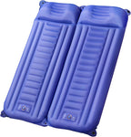 Sleeping Pad for Camping, Extra Thickness 5.5 Inch Ultralight Inflatable Sleeping Mat with Pillow Built-in Foot Pump, Compact Waterproof Camping air Mattress for Backpacking Hiking Traveling (Double)