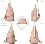Sling Bag Crossbody Bags for Women Small Cross Body Bag Fanny Packs Chest Sling Purse for Daily Travel Leisure Sport