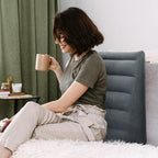 Inflatable Wedge Pillow, Portable Travel Wedge Pillow, Fast Inflation & Deflation Inflatable Wedge Pillows for Travel, Blow Up Sleeping Back Knee Bed