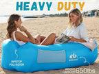 WEKAPO Inflatable Sun Lounger, Air Sofa, Hammock, Portable, Waterproof and Leak-Proof, Ideal for Backyard, Beach, Travel, Camping, Picnics and Music Festivals
