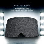 FRESHME Cotton Eye Mask for Sleeping in Gift Box - Soft and Adjustable Extensions Sleep Mask with Earplugs and Pouch for Women and Men, Blackout Cover for Night Travel Relaxation