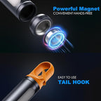 Magnetic Rechargeable Flashlights 2 Pack,2000LM 5000mAh High Lumens Flashlight with 9 Modes,Waterproof, Adjustable,Powerful Flashlight,Multi-Flashlights for Car,Home,Hiking,Camping
