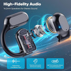 AI Translation Earbuds with Real-Time 144 Language Support, Bluetooth 5.4 Wireless Headphones for Travel, Business & Learning, 80H Playtime Compatible with iOS & Android, Includes Charging Case