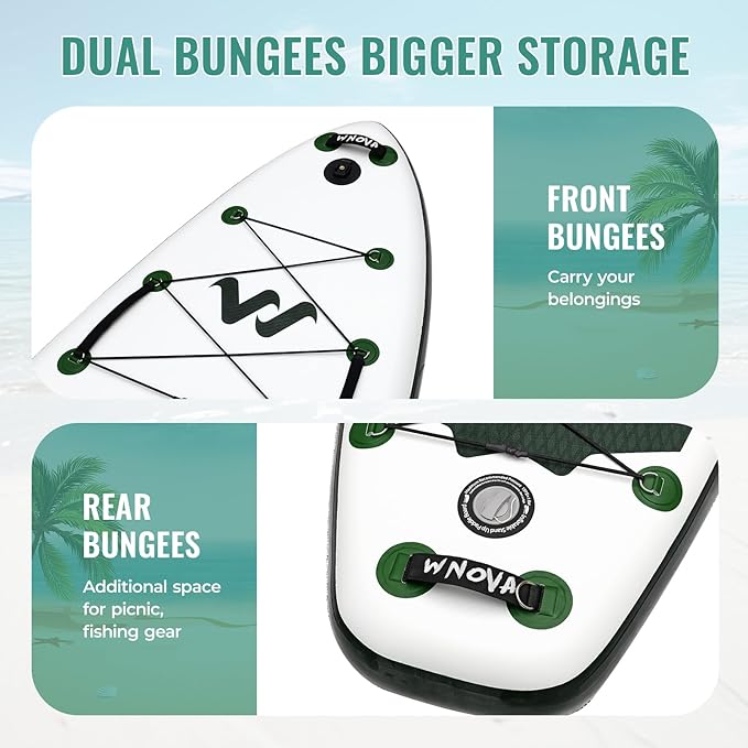 11'6"x35" Extra Wide Stand Up Paddle Board Inflatable for All Levels, 430LBS Capacity SUP Paddleboard with Complete Accessories, Double Acton Pump, Blow Up Paddle Board for Family