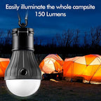 Tent Lamp Portable LED Tent Lights 5 Packs Hook Hurricane Emergency Lights LED Camping Light Bulb Camping Tent Lantern Bulb Camping Equipment for Camping Hiking Backpacking Fishing Outage