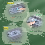 Elegear Air & Foam Self Inflating Sleeping Pad, Built-in Electric Pump 4" Ultra-Thick Memory Foam Camping Mattress with Pillow Camping Pad 4-Season R-Value 9.5 Camp Mat for Car/Traveling - Single