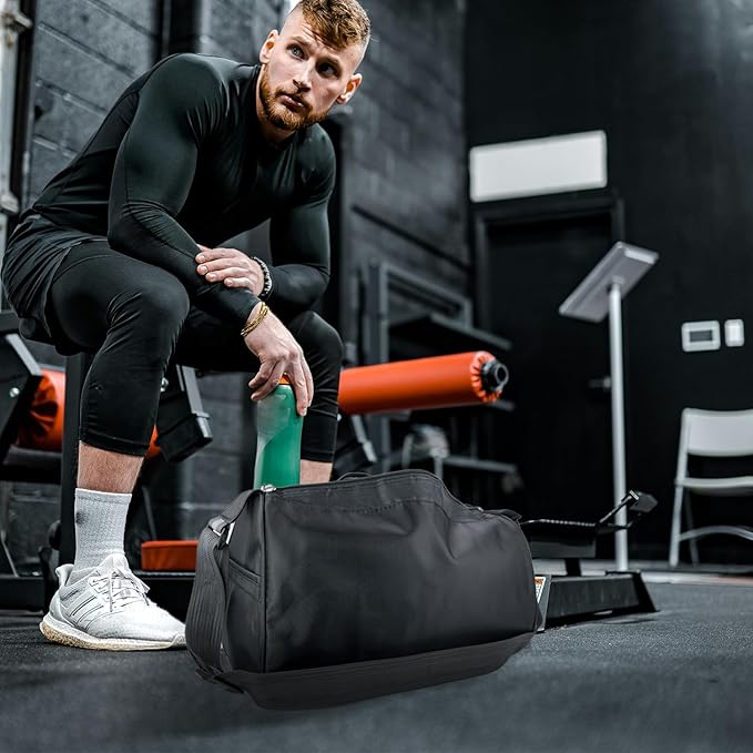 C&F BOGMOST Small Travel Duffel Bag Foldable Waterproof Gym Bag for Gym Beach Swim Bags Men Women Duffle Bag Lightweight Oxford Cloth Sports Bags -Grass Green