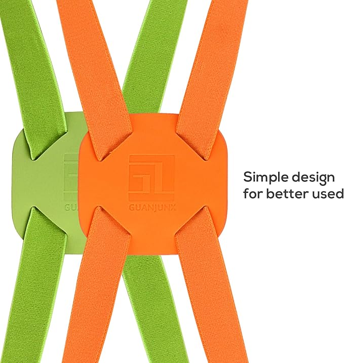 Luggage Straps Bag Bungees for Add a Bag Easy to Travel Suitcase Elastic Strap Belt (Orange, M-Orange)