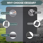 Elegear Self Inflating Sleeping Pad, Built-in Electric Pump 3.1" Ultra-Thick Memory Foam Camping Mattress Pad with Pillow Double Sleeping Pad for Camping R-Value 9.5 Foam Camp Pad for Car/Traveling