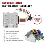 Nilight 48V 36V to 12V Voltage Converter 240W 20A Regulator Step Down to 12VDC Waterproof DC Convert Reducer Power Supply Transformer Module for Golf Cart Scooters