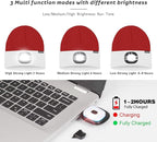 ATNKE LED Lighted Beanie Hat,USB Rechargeable 4 LED Running Headlamp Bright Cap with The Light Gifts for Men and Women