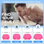 4 Pairs Replacement Ear Tips for AirPods Pro 2nd/1st Generation with Portable Storage Box & Cleaner Pen,Noise Reduction Holewith & Built-in dust Guard Screen,Silicone EarTips(Rose red)