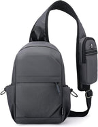 Crossbody Sling Bag Casual Shoulder Hiking Backpack with Convertible Shoulder Strap for Travel Hiking Shopping Leisure Sport