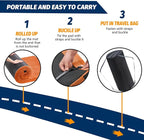 CYMULA CertiPUR-US Memory Foam Camping Mattress Pad, Portable Foam Sleeping Pad for Camping, Roll up Sleeping Mat for Adults Guest Floor Bed for Sleepover, Car, Tent SUV Cot Mattress