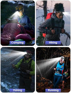 2000 Lumen 9 LED Headlamp 2 Pack, Ultra Bright Head Lamp with 6 Modes, IPX5 Waterproof Head Light, Lightweight Head Flashlight for Running Night-Walking Camping, 6 AAA Batteries Included