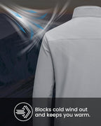 MAGCOMSEN Men's Fleece Lined Softshell Jacket Waterproof Windbreaker Rain Jacket for Tactical Hiking