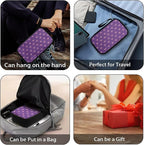 Butterfly Travel Cord Organizer Case Portable Cable Organizer Bag for Charger Phone Earphone Large Tech Pouch Electronics Organizer Travel Case