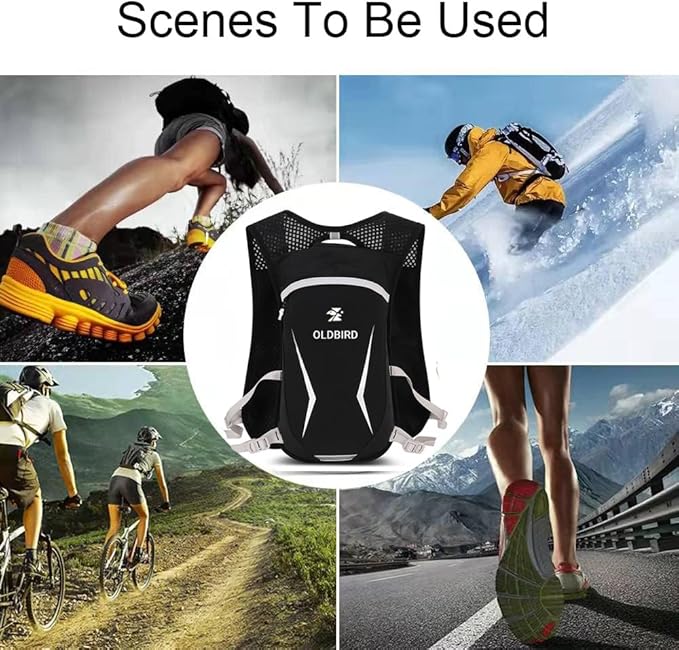 Lightweight Hydration Vest With 1.5L Water Bladder - Breathable Backpack for Running, Cycling, Hiking, Marathon - Men Women (0001 Purple)