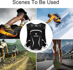 Lightweight Hydration Vest With 1.5L Water Bladder - Breathable Backpack for Running, Cycling, Hiking, Marathon - Men Women (0001 Purple)