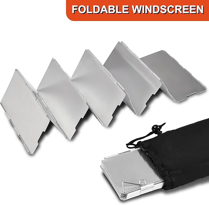 Camping Cooking Cookware Mess Kit - Non-Stick Lightweight Pot Pan Kettle Set with Collapsible Pour Over Coffee Dripper, Outdoor Kitchen Cook Essentials Gear for Camping Hiking Picnic