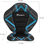 UPWELL Universal Kayak Seat with Detachable Storage Bag & 4 Adjustable Strap, Paddle Board Seat with Memory Foam Padded and Backrest for Kayak, Canoe, Sup