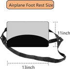 Airplane Foot Hammock Comfort Foot Hammock for Plane Travel Accessories,Airplane Gadgets,Good Use for Travel Essentials, Office,Desk (Grey, 1 Pack)