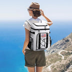 Maelstrom Backpack Cooler,Soft Lightweight Leakproof Cooler Backpack,35 Can Insulated Cooler Bag,Keeps 35 Cans Hot/Cold for Up to 16 Hours,Waterproof Lunch Bag for Men Women-White